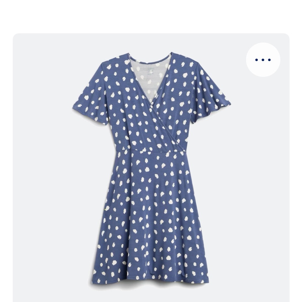 41 Hawthorn Blue Elise Knit Surplice Dress